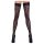 Cottelli Legwear - selvsiddende strømper - leopardmønster - sort