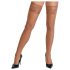 Cottelli - blonde, blomstrede stay-ups (natur) - 4/L