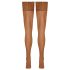 Cottelli - blonde, blomstrede stay-ups (natur) - 4/L