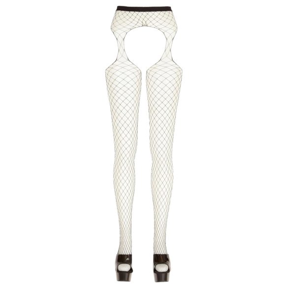 Cottelli - netstrømper med store masker - sort - S-L