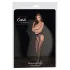 Cottelli Legwear - åbne strømper - glitrende sort (S-L)