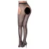 Cottelli Legwear - åbne strømper - glitrende sort (S-L)
