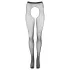 Cottelli Legwear - åbne strømper - glitrende sort (S-L)