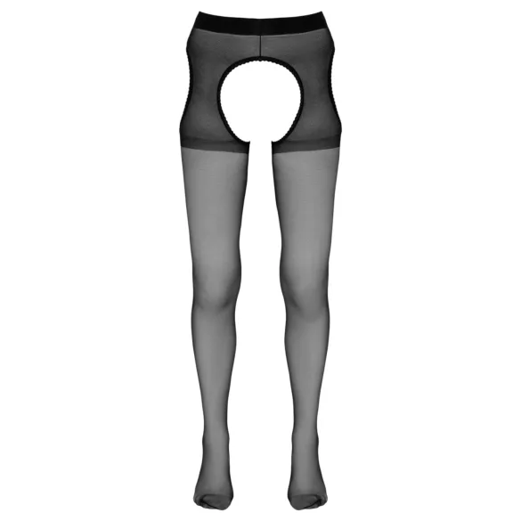 Cottelli - åbne (crotchless) strømpebukser (sort)