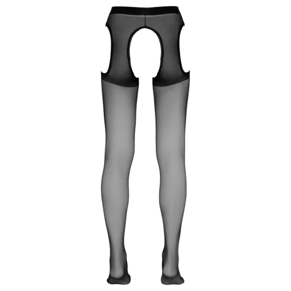 Cottelli - åbne (crotchless) strømpebukser (sort) - L/XL