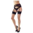 Cottelli Legwear - strømpebukser med bagstribe og sløjfe - nude