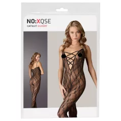 NO:XQSE - catsuit med blonde - sort