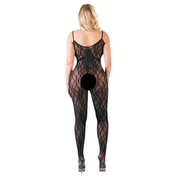 NO:XQSE - catsuit med blonde - sort - 2XL/3XL