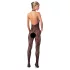 NO:XQSE - blonde catsuit - perledetaljer - sort