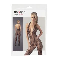 NO:XQSE - blonde catsuit - perledetaljer - sort - L/XL