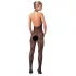 NO:XQSE - blonde catsuit - perledetaljer - sort - L/XL