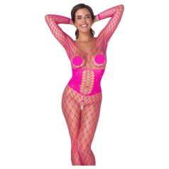 Cottelli - net bodystocking - pink - S-L