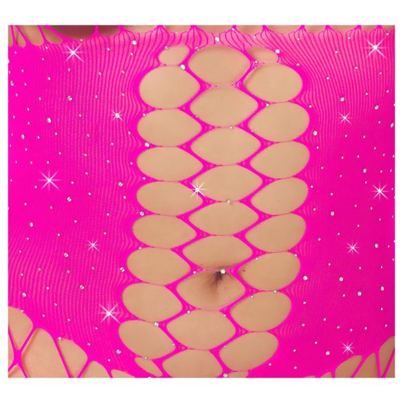 Cottelli - net bodystocking - pink - S-L