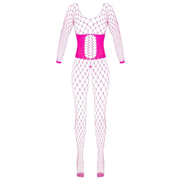 Cottelli - net bodystocking - pink - S-L