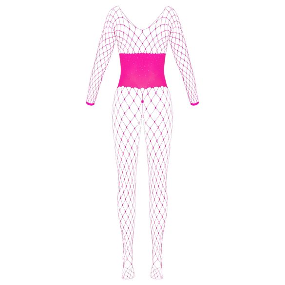 Cottelli - net bodystocking - pink - S-L