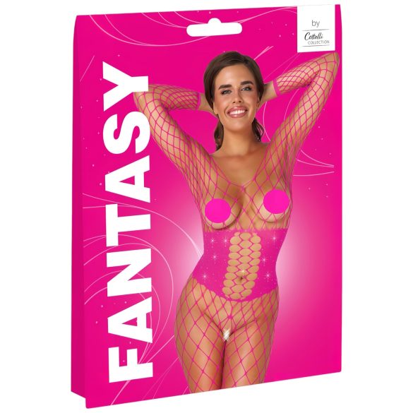 Cottelli - net bodystocking - pink - S-L