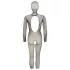 Cottelli Fantasy - åbent net catsuit med maske (sort) - S-L