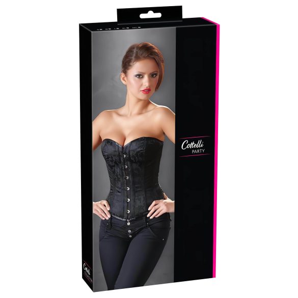 Cottelli - Broderet festkorset (sort) - XL