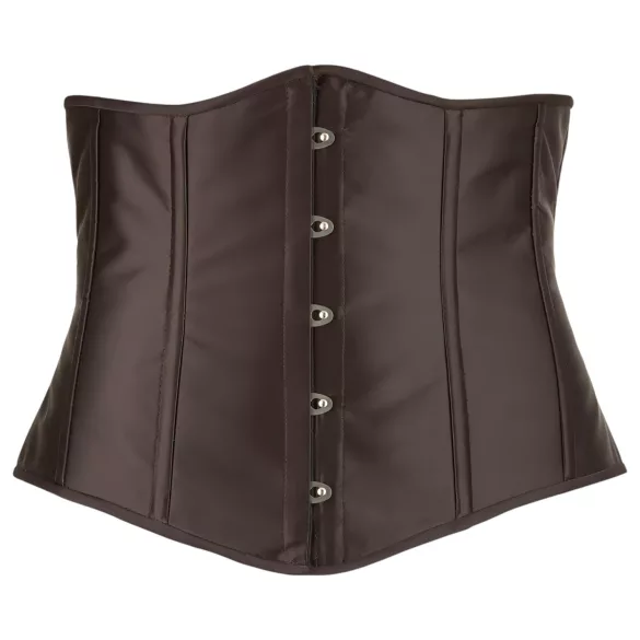Cottelli Plus Size - corset til kvinder - satin - sort