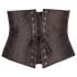 Cottelli Plus Size - corset til kvinder - satin - sort