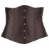Cottelli Plus Size - corset til kvinder - satin - sort - 4XL
