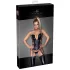 Noir - corset med hofteholder - blonde - sort