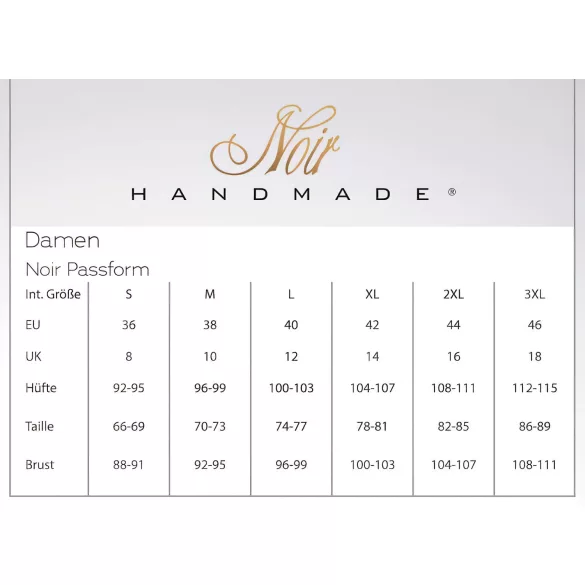 Noir - corset med hofteholder - blonde - sort - M
