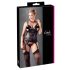 Cottelli - Blomstertop til kvinder, i plus size (sort) - XXL