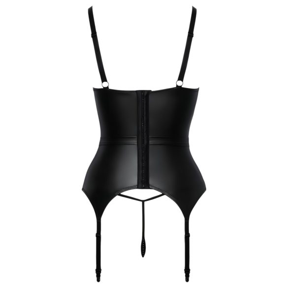 Abierta Fina - brystløft med hofteholder (sort) - M