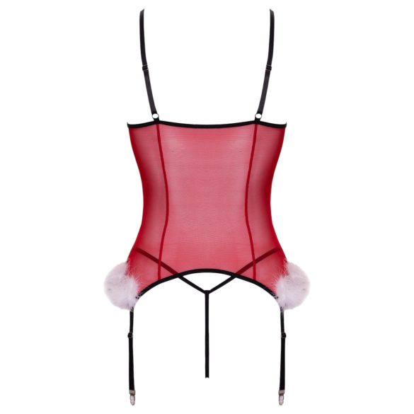 Cottelli - lingerisæt til jul - rød - L/XL