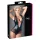 Cottelli - netbody - gennemsigtig skinnende - sort - M