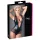 Cottelli - netbody - gennemsigtig skinnende - sort - M