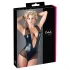 Cottelli - netbody - gennemsigtig skinnende - sort - M