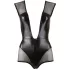 Cottelli - netbody - gennemsigtig skinnende - sort - M