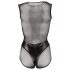 Cottelli - skinnende netbodysuit (sort) - M