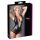 Cottelli - netbody - gennemsigtig skinnende - sort - XL