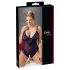 Cottelli - plus size bodystocking - blonde - sort - XXXL