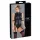 Cottelli Bondage - body uden ærmer og håndjern - wetlook - sort - L