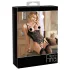 Abierta Fina - åben body - blonde med stropper - sort - 85B/L