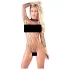 NO:XQSE - bodystocking med lange ærmer - net - sort (S-L)