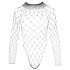 NO:XQSE - bodystocking med lange ærmer - net - sort (S-L)