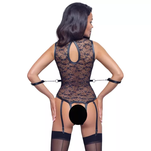 Cottelli Bondage - blondebody med stropper - sort