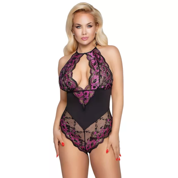 Cottelli Plus Size - blondebody - plus size - sort/lilla