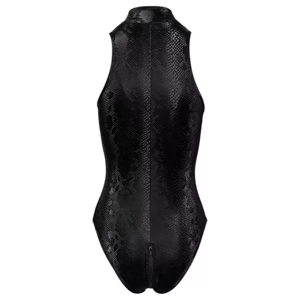 Cottelli Party - body med slangeskindsmønster - sort - L