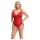 Cottelli Curves - gennemsigtig blondebody (rød) - 2XL