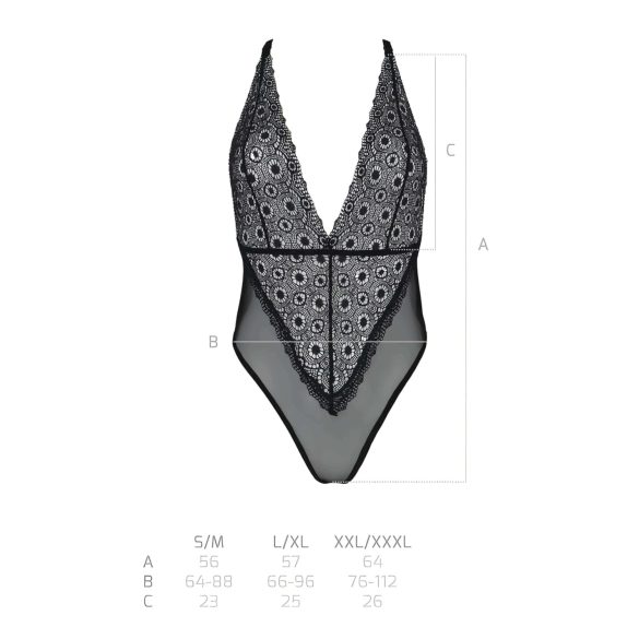 Passion Eco Zinnia - blonde bodystocking (sort)