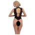 Abierta Fina - sexet sort blondebody med rhinestones - M