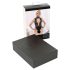 Abierta Fina - sexet sort blondebody med rhinestones - M