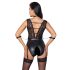 Cottelli Bondage - blonder & halterneck body (sort) - L