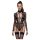 Cottelli - gennemsigtig stroppet bodystocking (sort) - L
